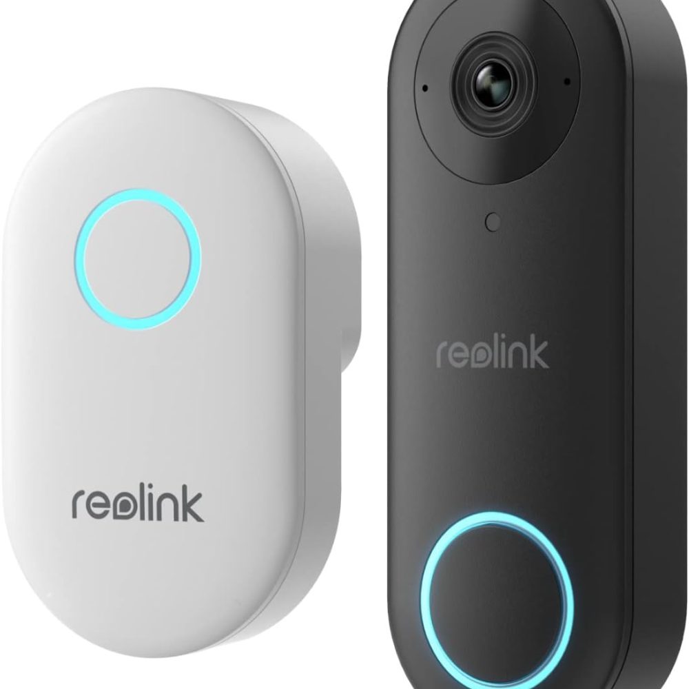 REOLINK Video Doorbell WiFi Camera - Wired 2K Outdoor, 5G&2.4G WiFi, 4:3 Wide View Angle, Smart Detection, Local Storage, No Subscription Front Door Home Security, Customized Chime V2