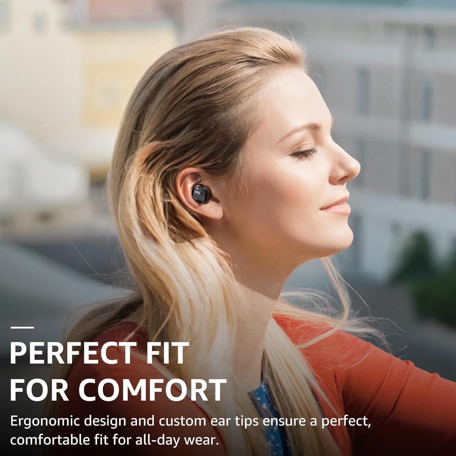 TOZO Hybrid Active Noise Cancelling Wireless Earbuds, 6 Mics ENC Clear Call, IPX8 Waterproof, in Ear Bluetooth 5.3 Headphones Stereo Bass Ear Buds 59H Playtime with LED Display 32 EQs via APP - Image 5